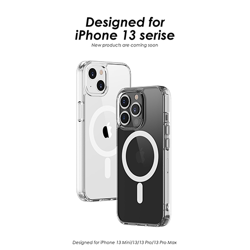 Étui de téléphone magnétique transparent