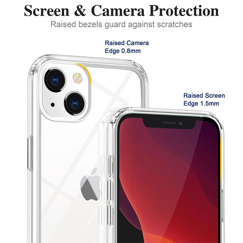 Étui de téléphone antichoc transparent