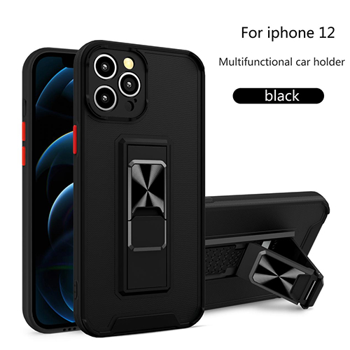 Étui de protection pour téléphone bicolore avec béquille