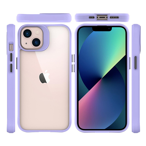 Étui de téléphone portable transparent en TPU + PC anti-chute